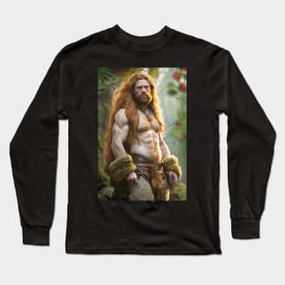 Prehistoric Neanderthal Shaman Long Sleeve T-Shirt